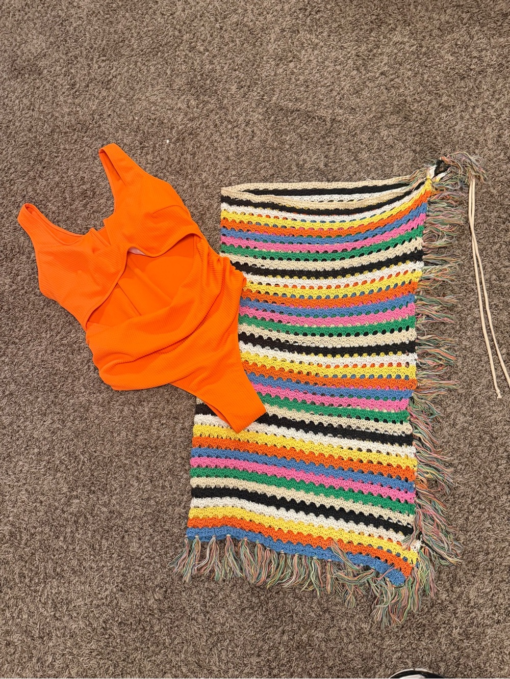 3x Swimsuit and Knit Cover Up Skirt - Plus